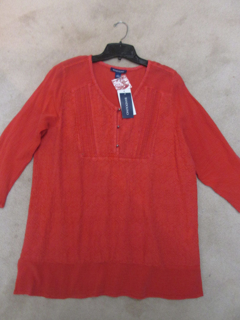 NWT - Bandolino  top cranapple - size Women L (12)