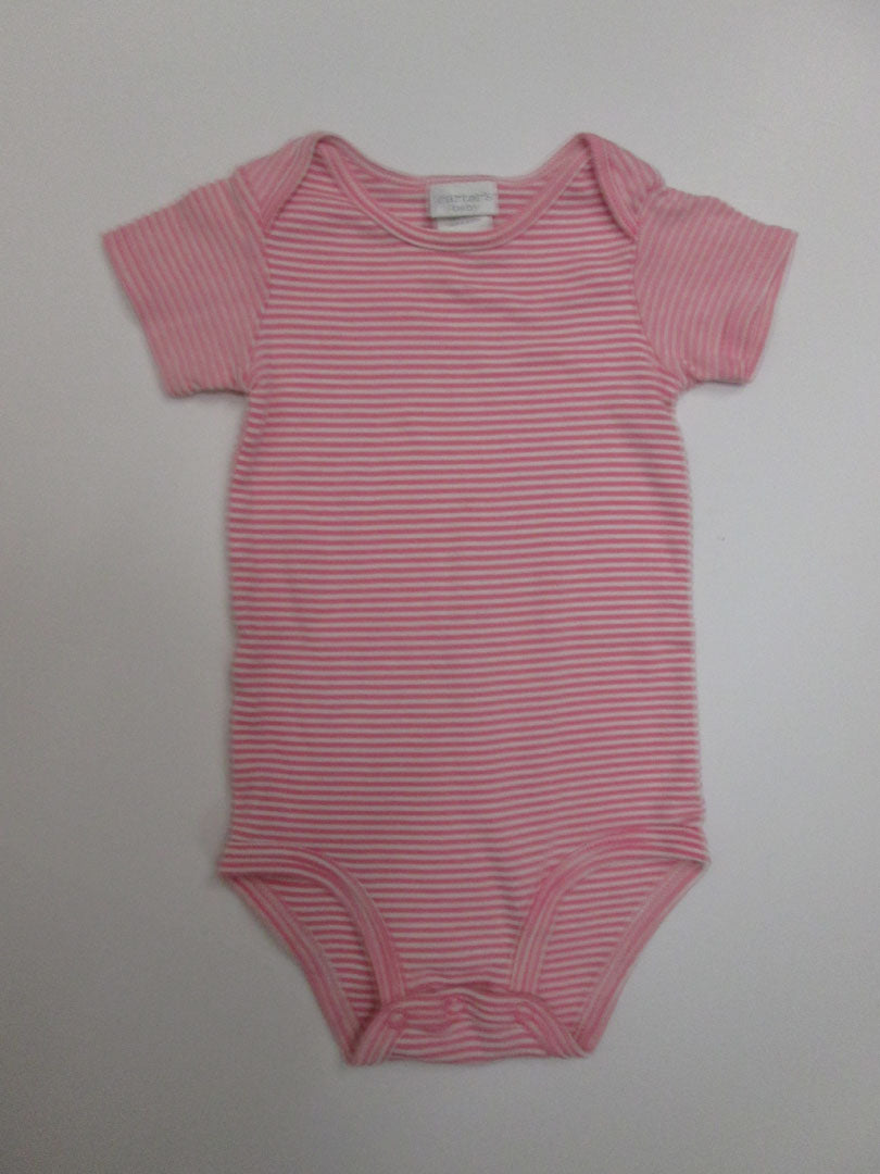 Carters pink & white striped onesie - size 9-12 Months