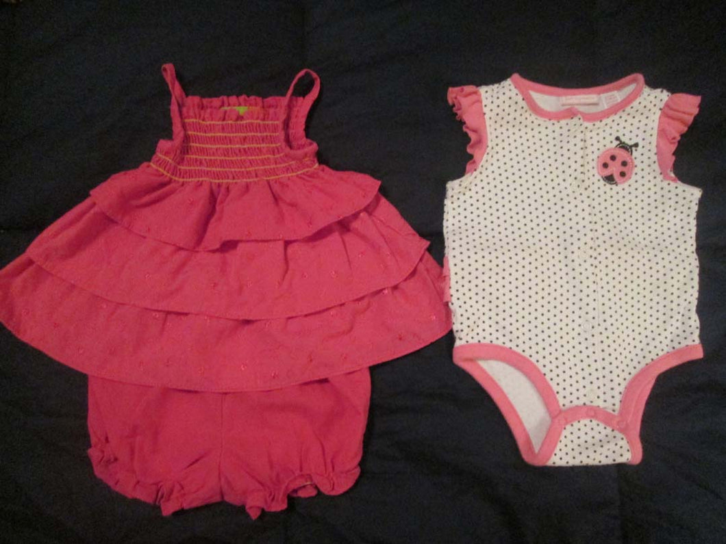 Penelope Mack sundress First Impressions onesie - size 6-9 Months