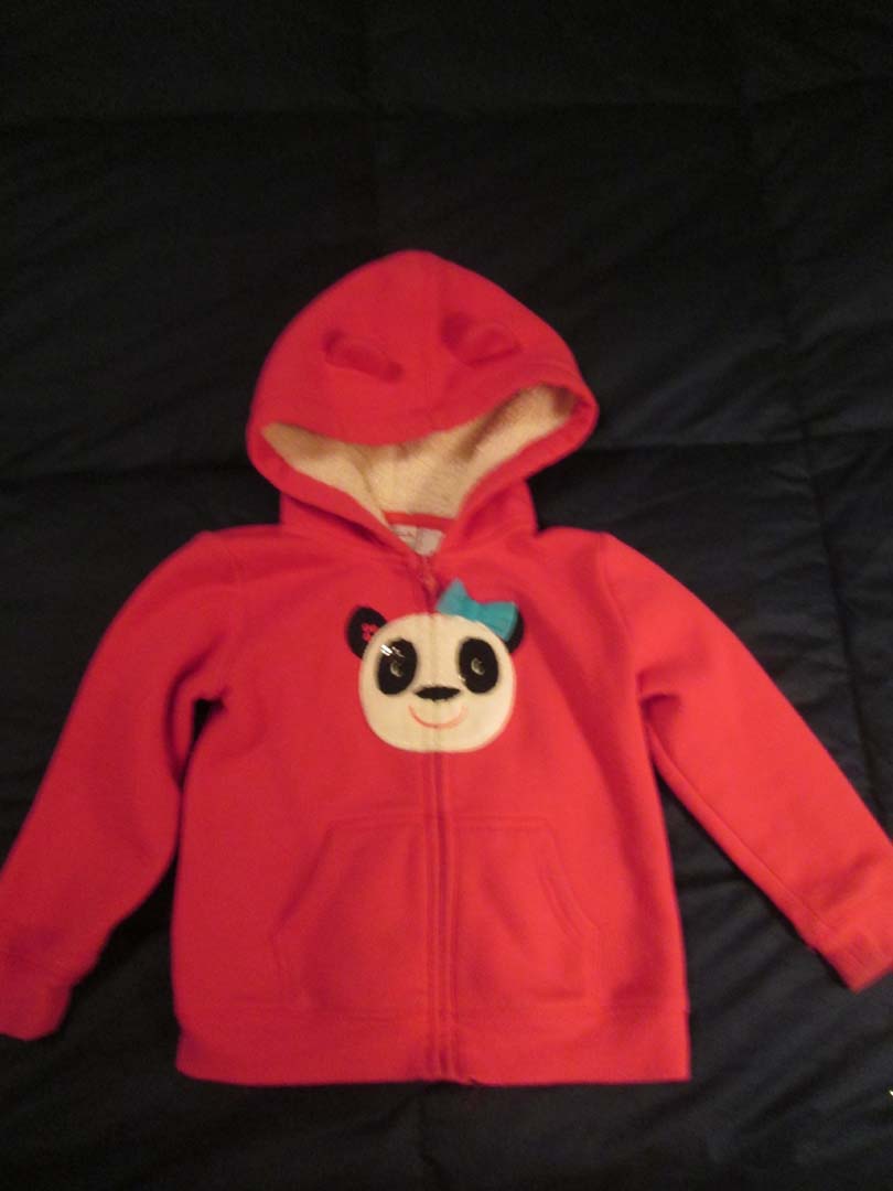 Sonoma pink fleece hooded jacket - size 24 Months