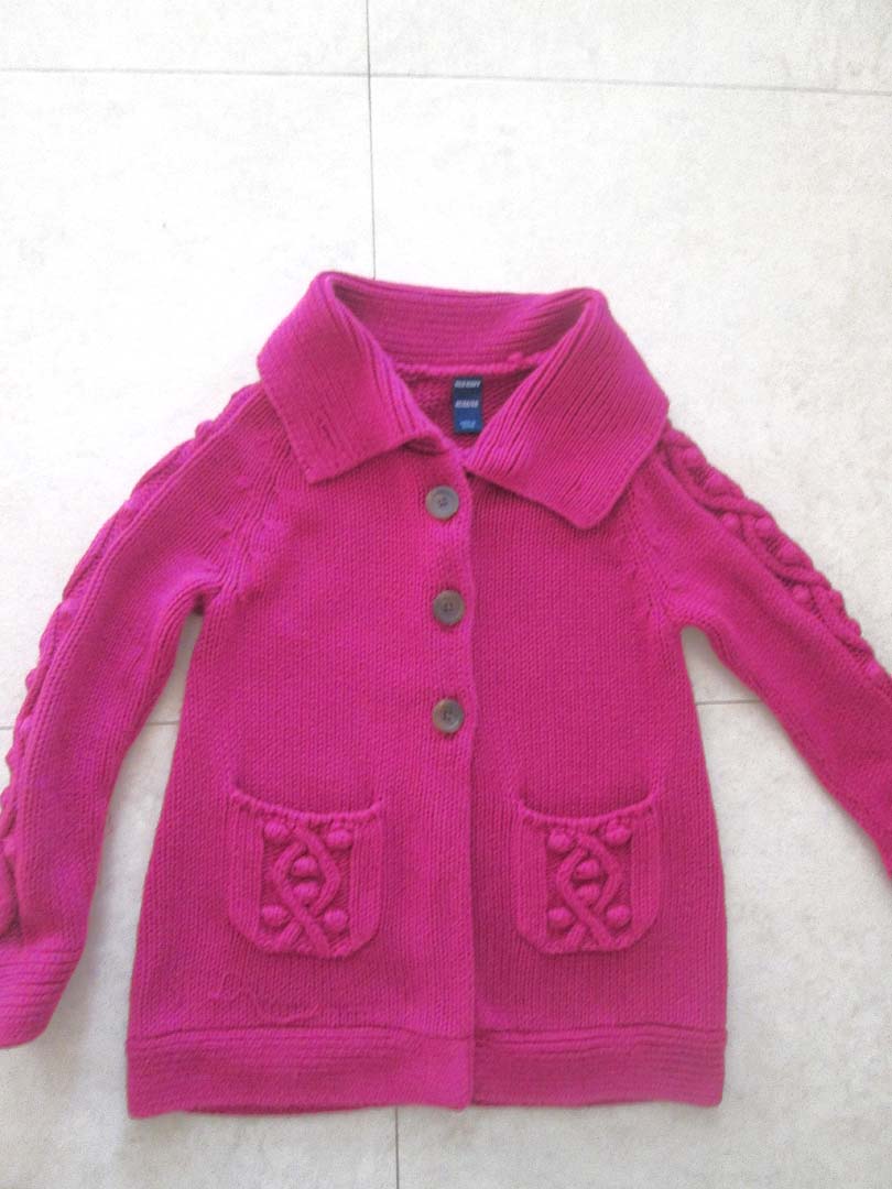 Old Navy dark pink knit sweater - size 4T/4