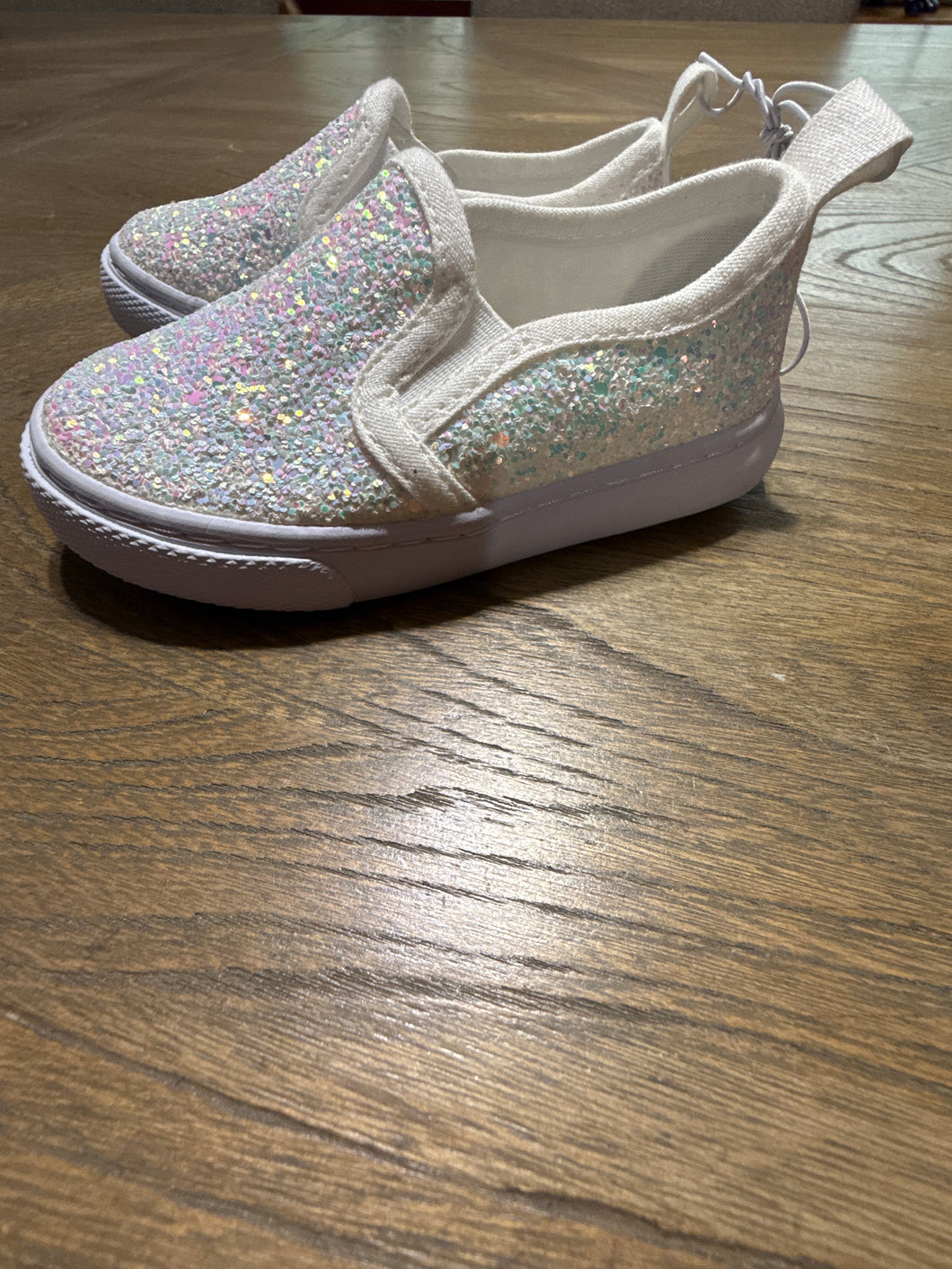 NEW White slip ons - size Shoes-toddler 5