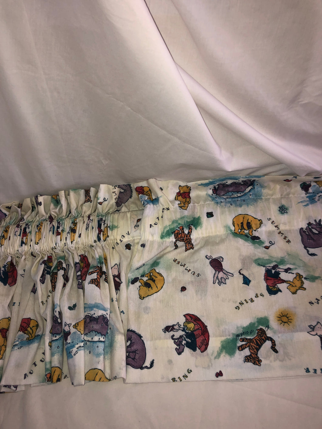 Classic Winnie the Pooh valences set of 3 80x16