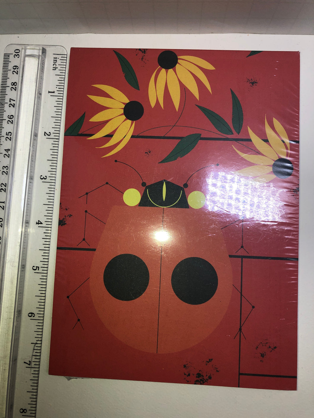 Pomegranate NIB Charley Harper ladybug design