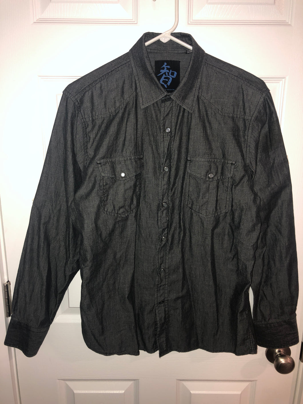 AgeOfWisdom western style cotton long sleeve - size Mens M