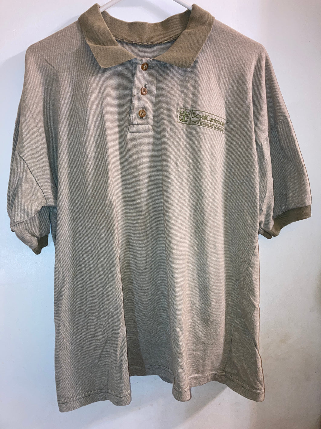 Royal Caribbean inter national polo tan and - size Mens S