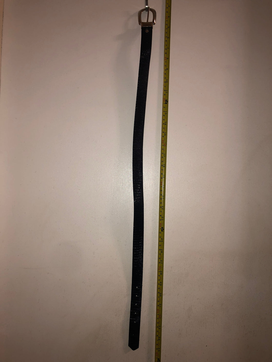Dark navy snake skin texture pleather 32inch