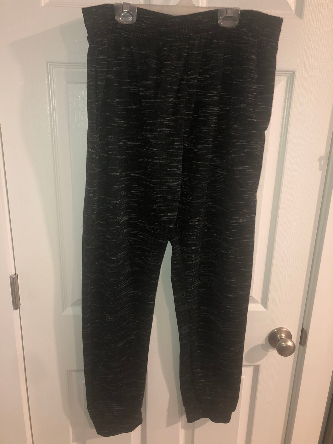 Black heather sweatpants side pockets - size Mens XL