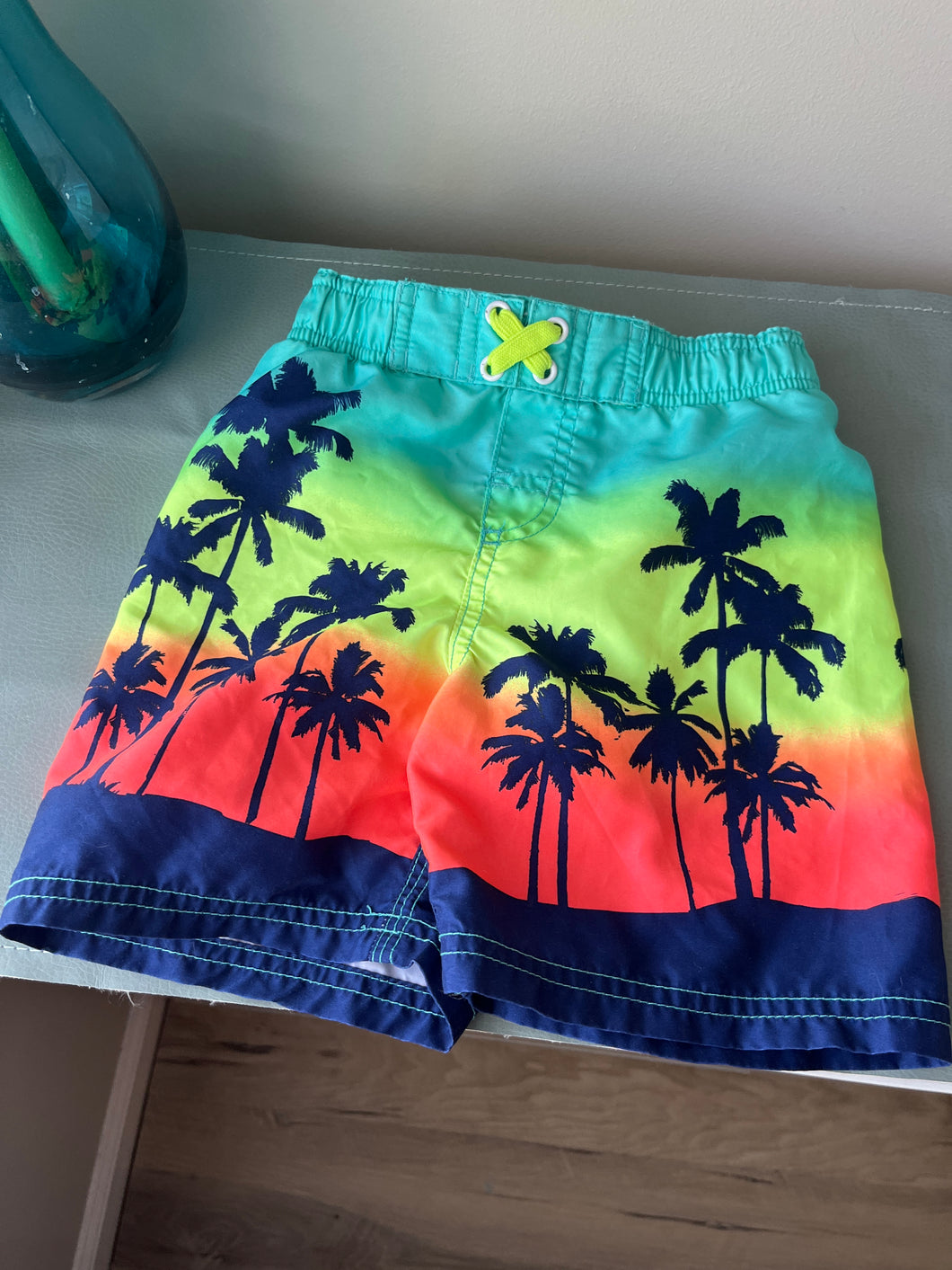 4T Tropical Swim Trunks Mesh Liner Wonder Kids - size 4T/4