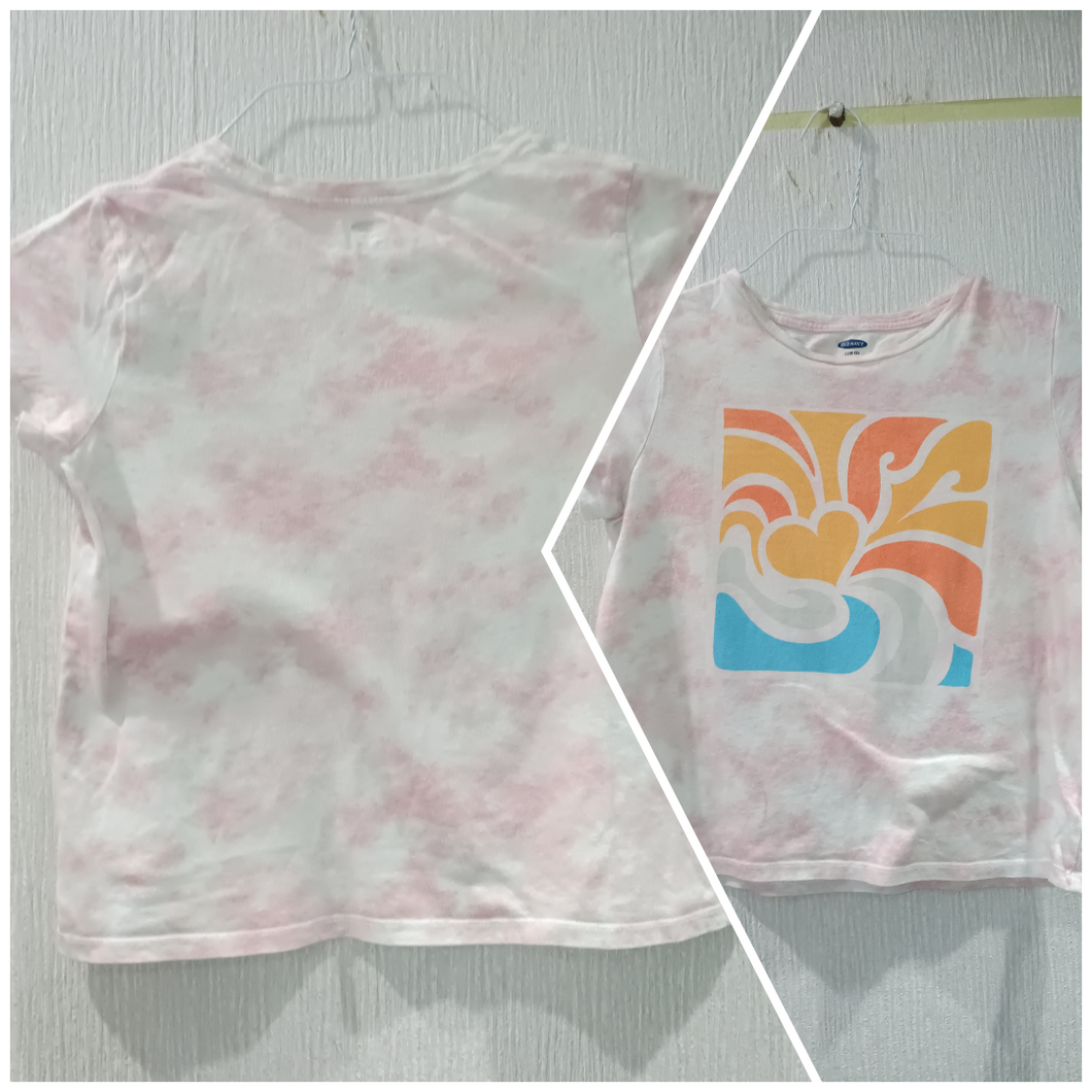 Old Navy graphic tee Pink tie-dye, orange pri - size Kids 10