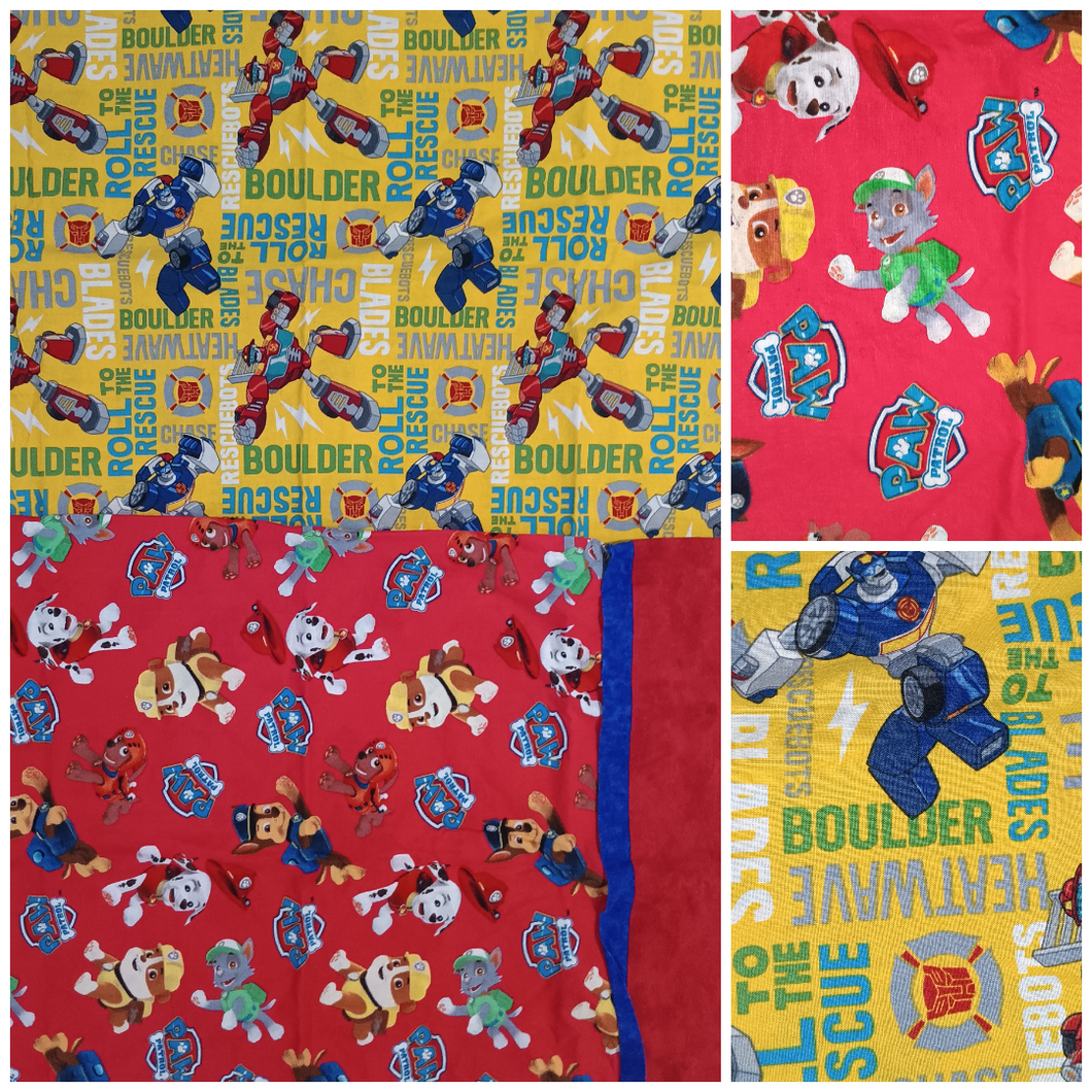 2 pillow shams Std Paw Patrol handmade - size Twin