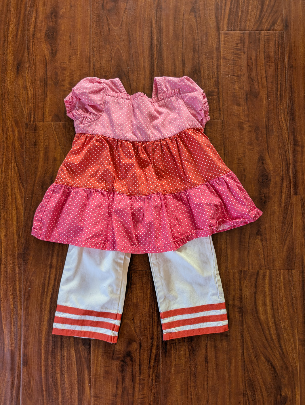 Gymboree Pink and Orange Summer Outfit Pants and - size 3T