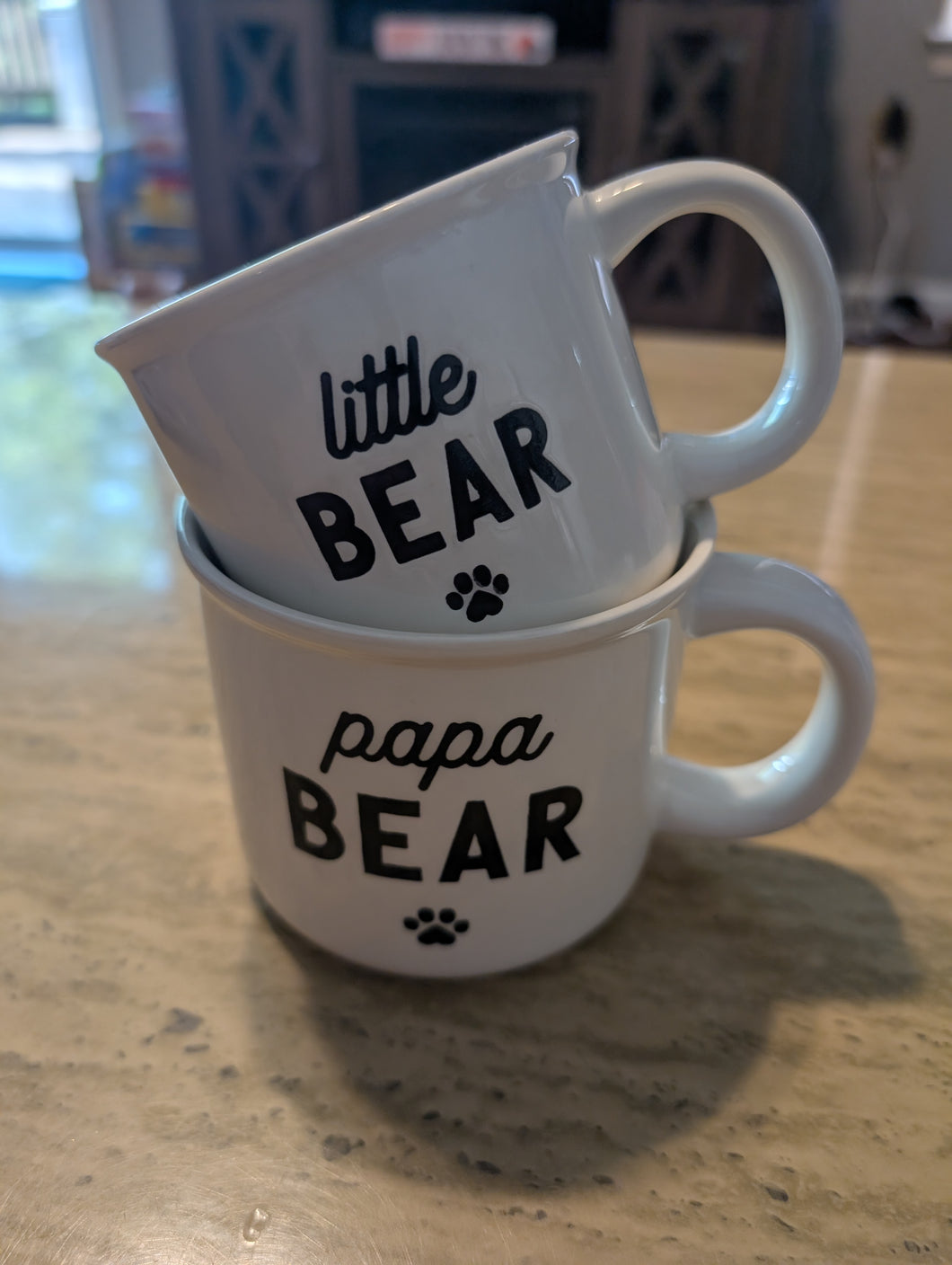 Papa Bear and Baby Bear Mugs