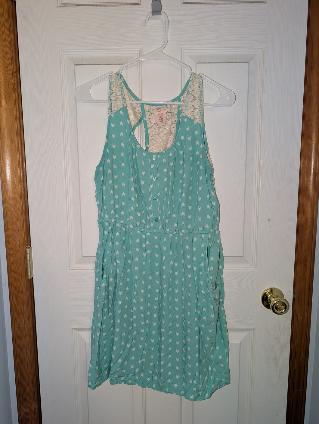 Mossimo Mint Green Sundress with Lacy back - size Women XL (14)