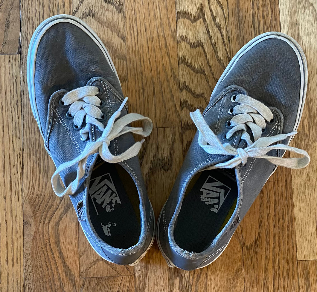 VANS gray sneakers - size Shoes-teen 7.5