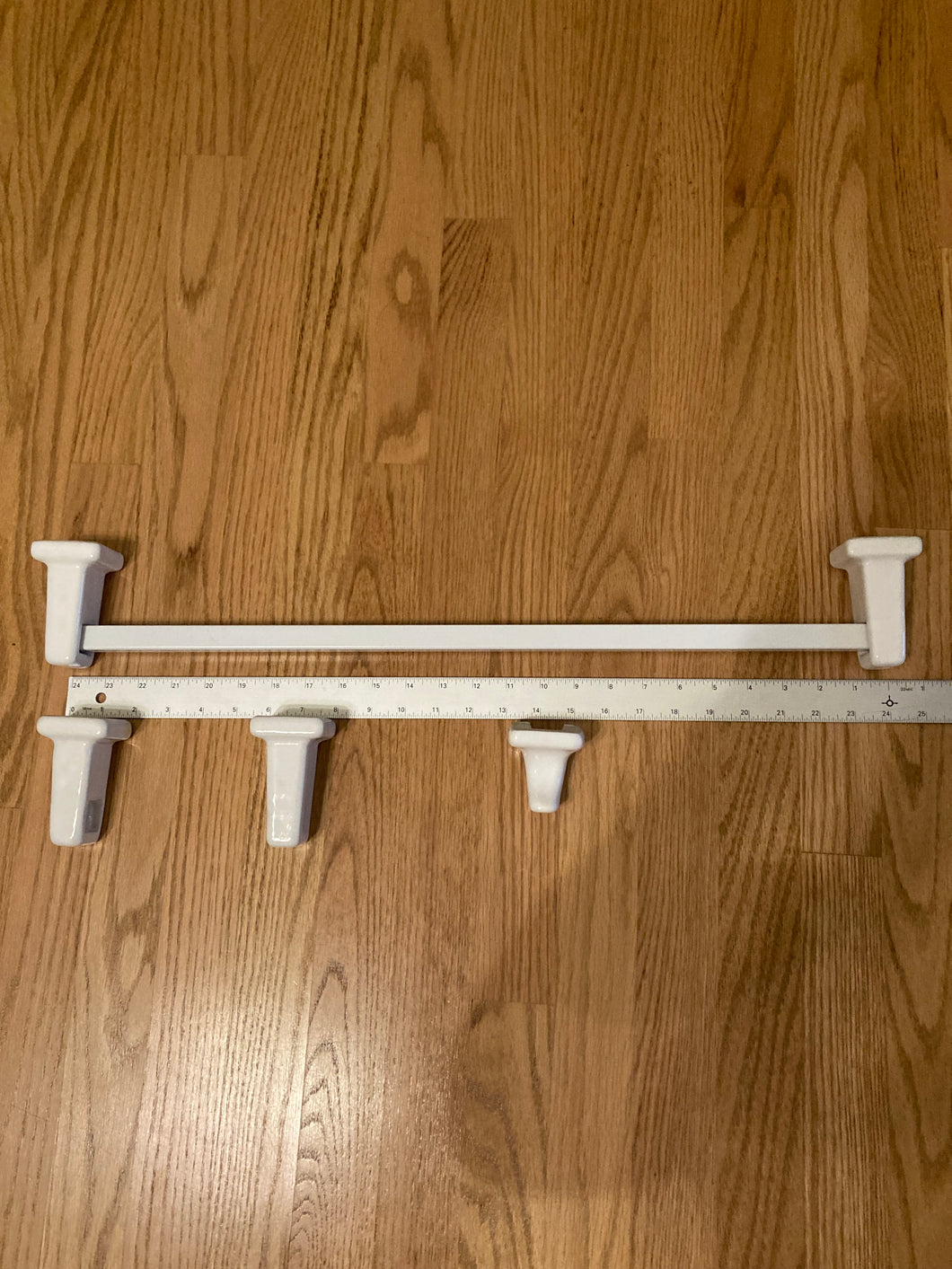 Towel rack & robe hook Tissue holder end pieces