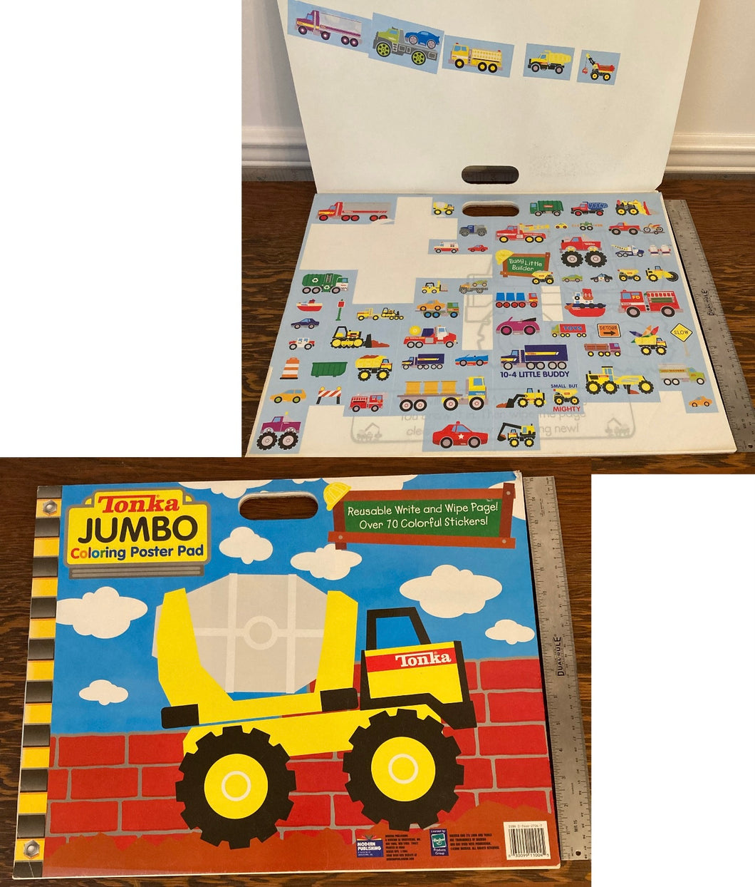 Tonka Jumbo Coloring Pad 55 sheets 50 stickers