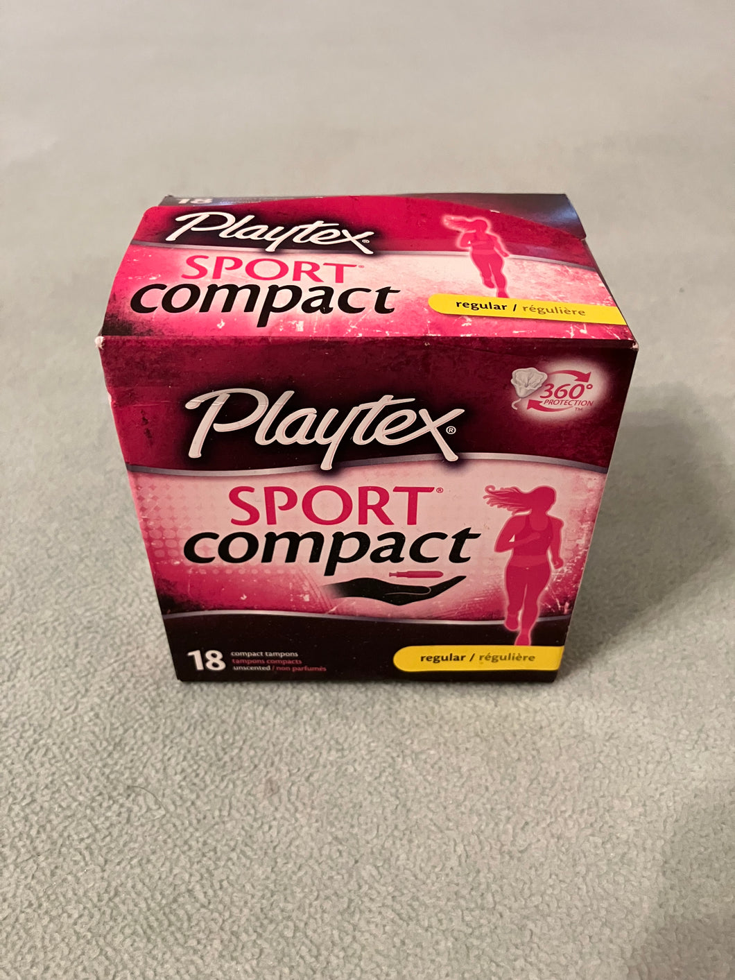 Playtex SportCompact NIB Tampons regular 18 count