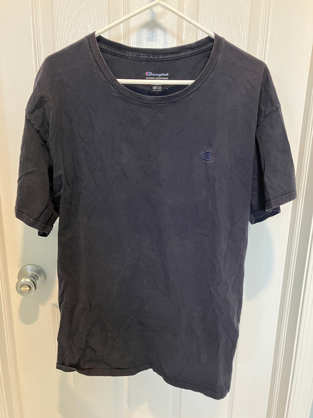 Champion tee shirt Navy blue short sleeves - size Mens XL