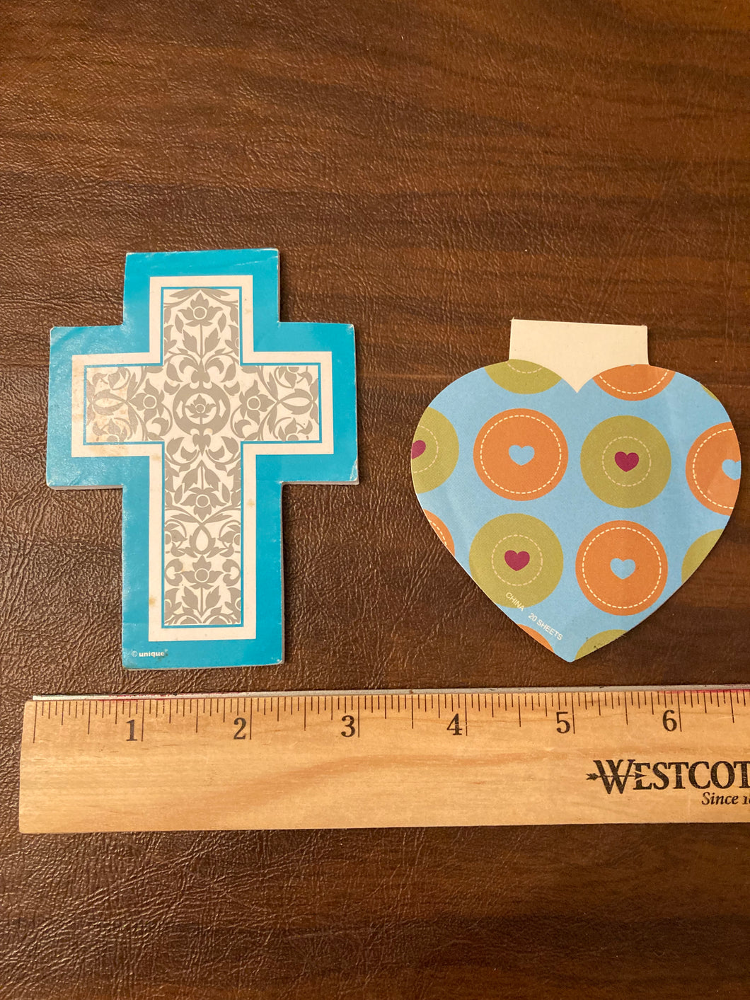 Set of 2 Notepads Holy Cross & Hearts
