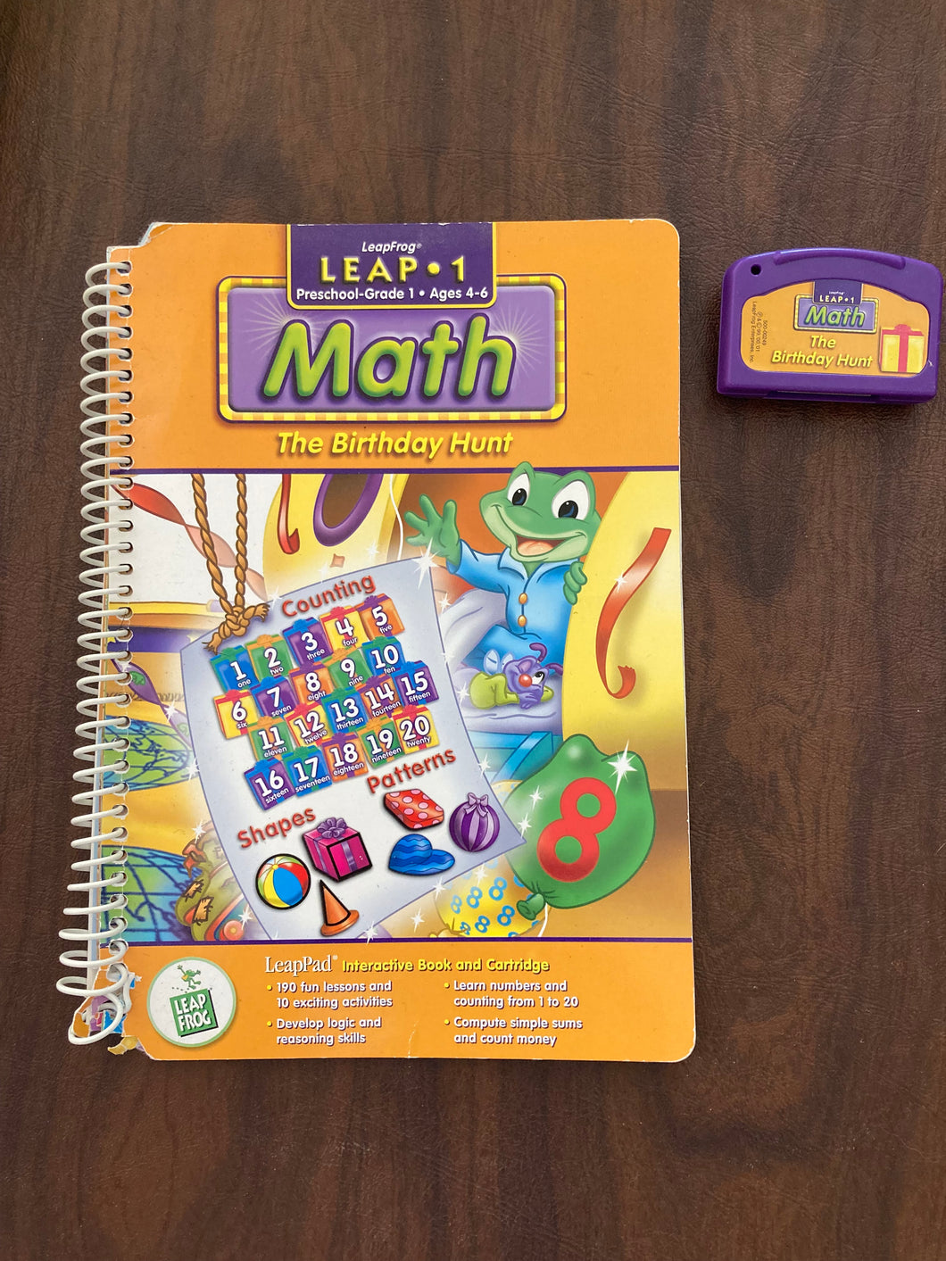 Leapfrog Birthday Hunt Book & Cartridge MATH