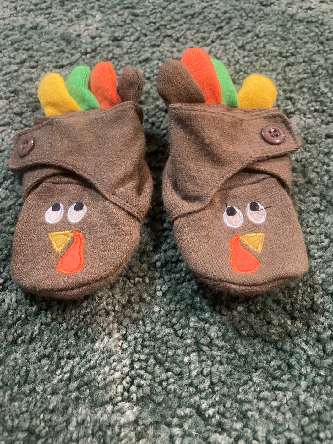 Turkey booties - size Newborn