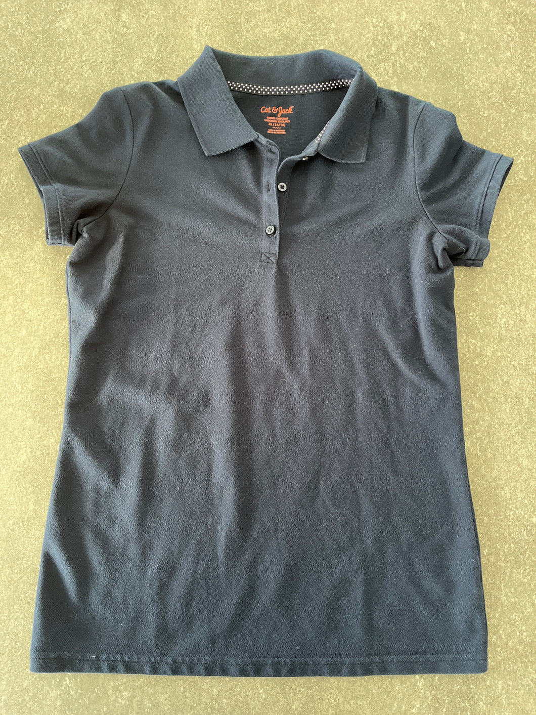 Navy Polo Shirt Cat & Jack  XL 14-16 - size Kids 14