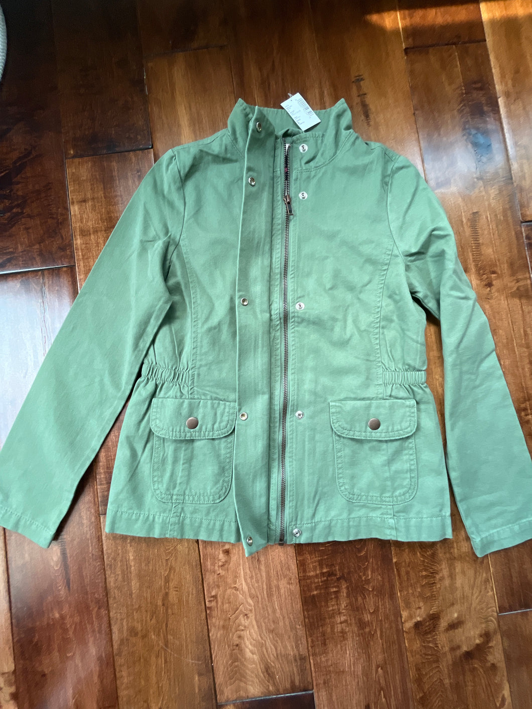 New jacket army green Children's Place NWT - size Kids 10