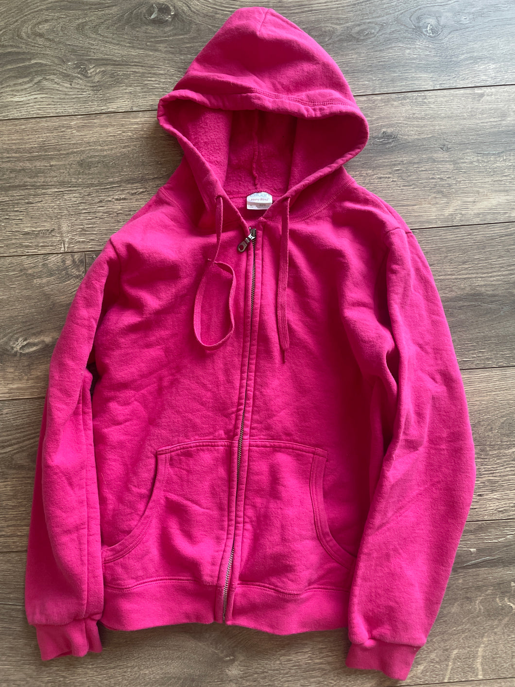 Pink Zip Up Hoodie Gilden - size Women M (8-10)