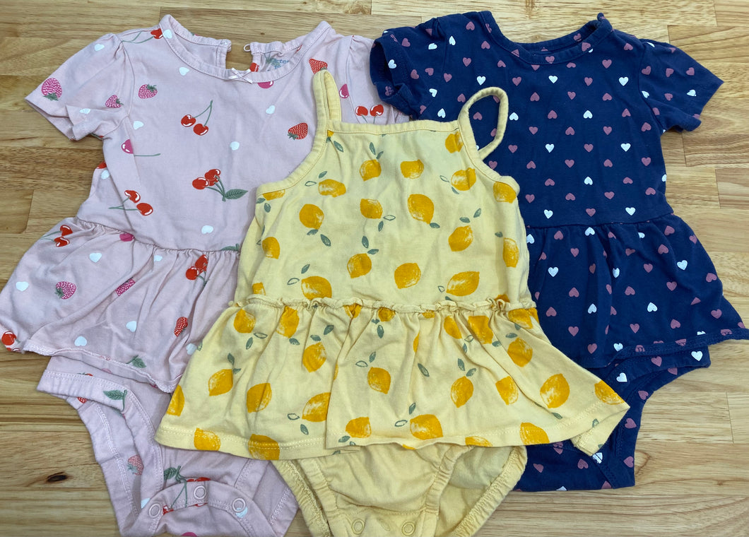 Skirted Bodysuits - size 18 Months