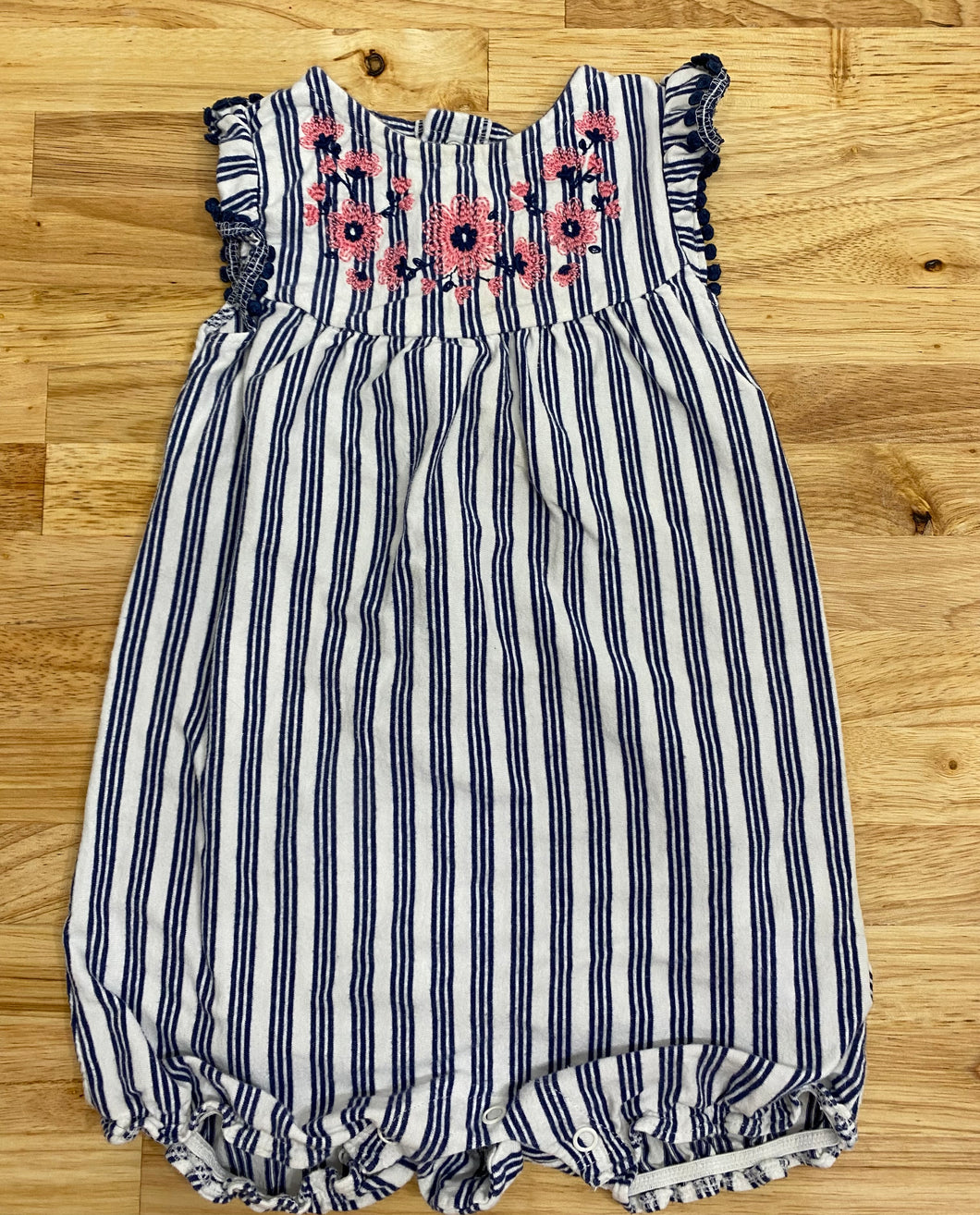 Navy Blue Striped Romper - size 18 Months