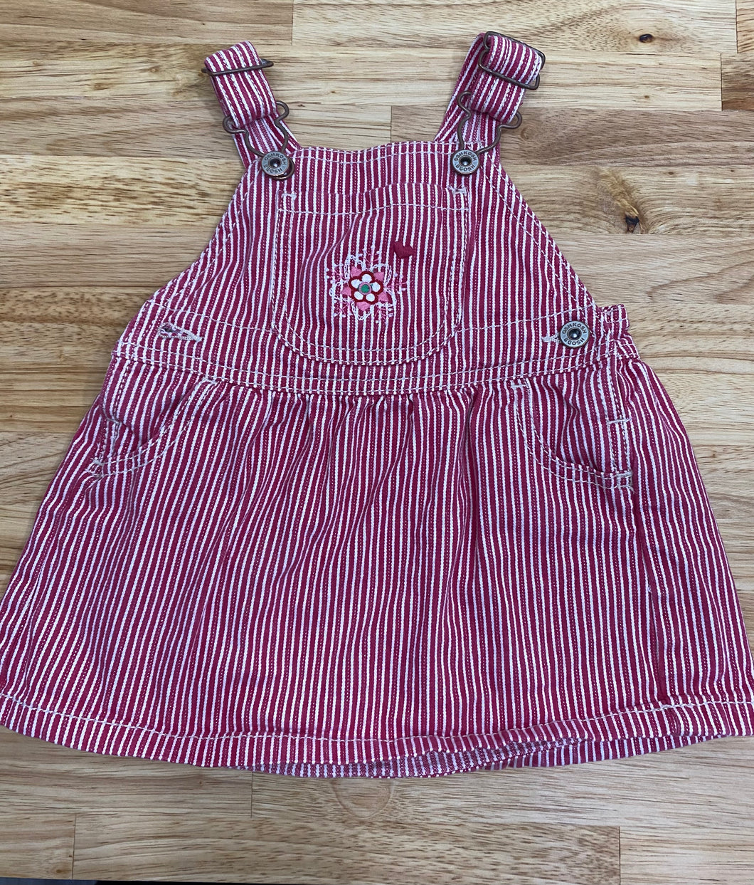 Striped Overall Dress - size 18 Months