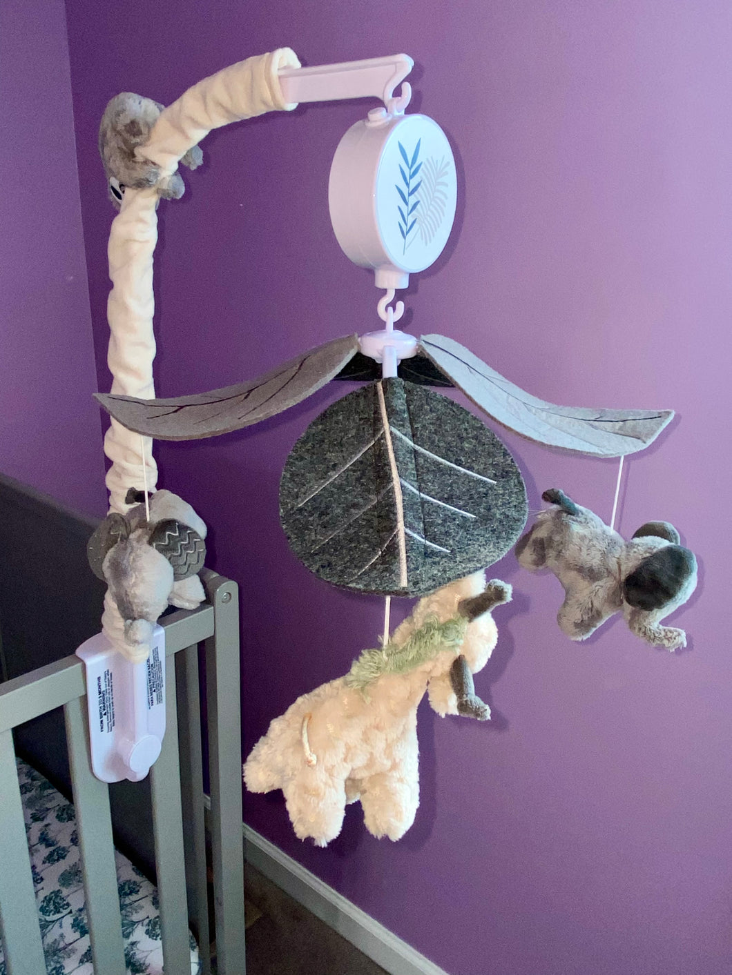 Lamb & Ivy Jungle Mobile Spins & Plays Music