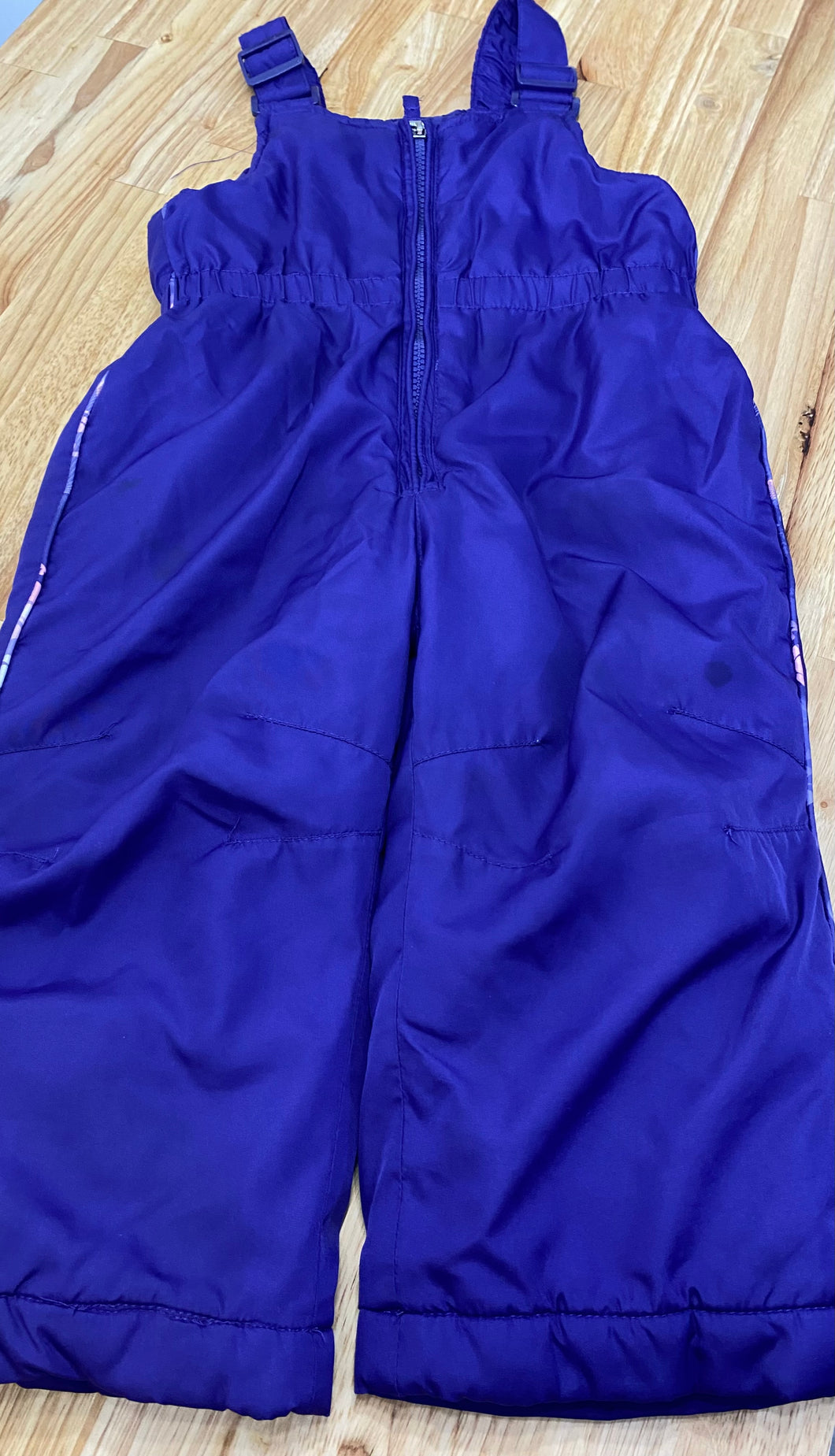 Purple Snowbibs - size 2T
