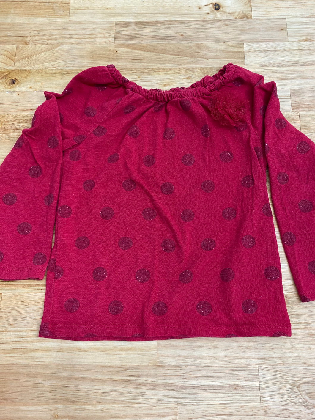 Glitter Polka Dot Top - size 2T