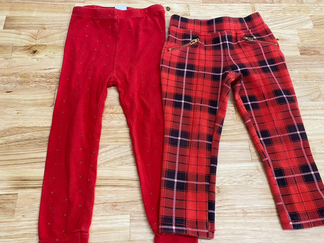 Red Pants Lot - size 2T