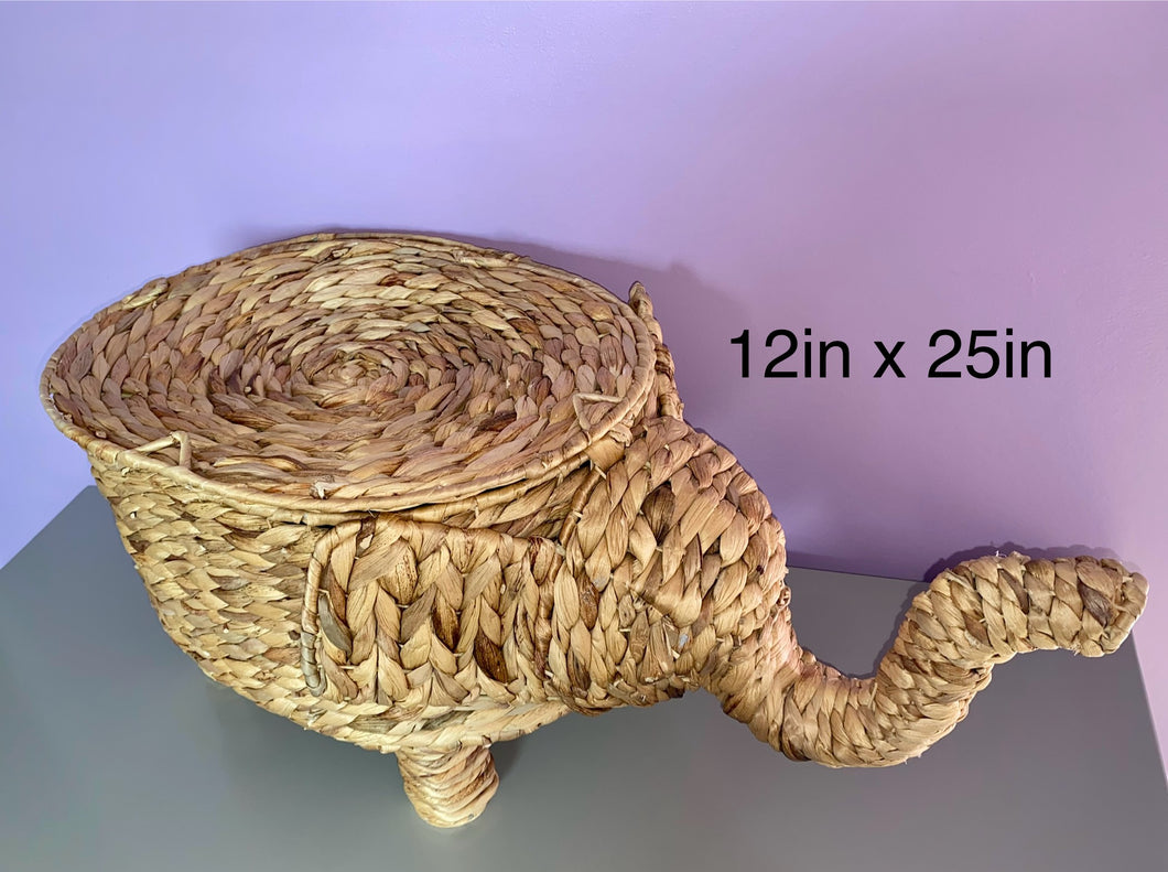 Elephant Basket 12x25 toy storage