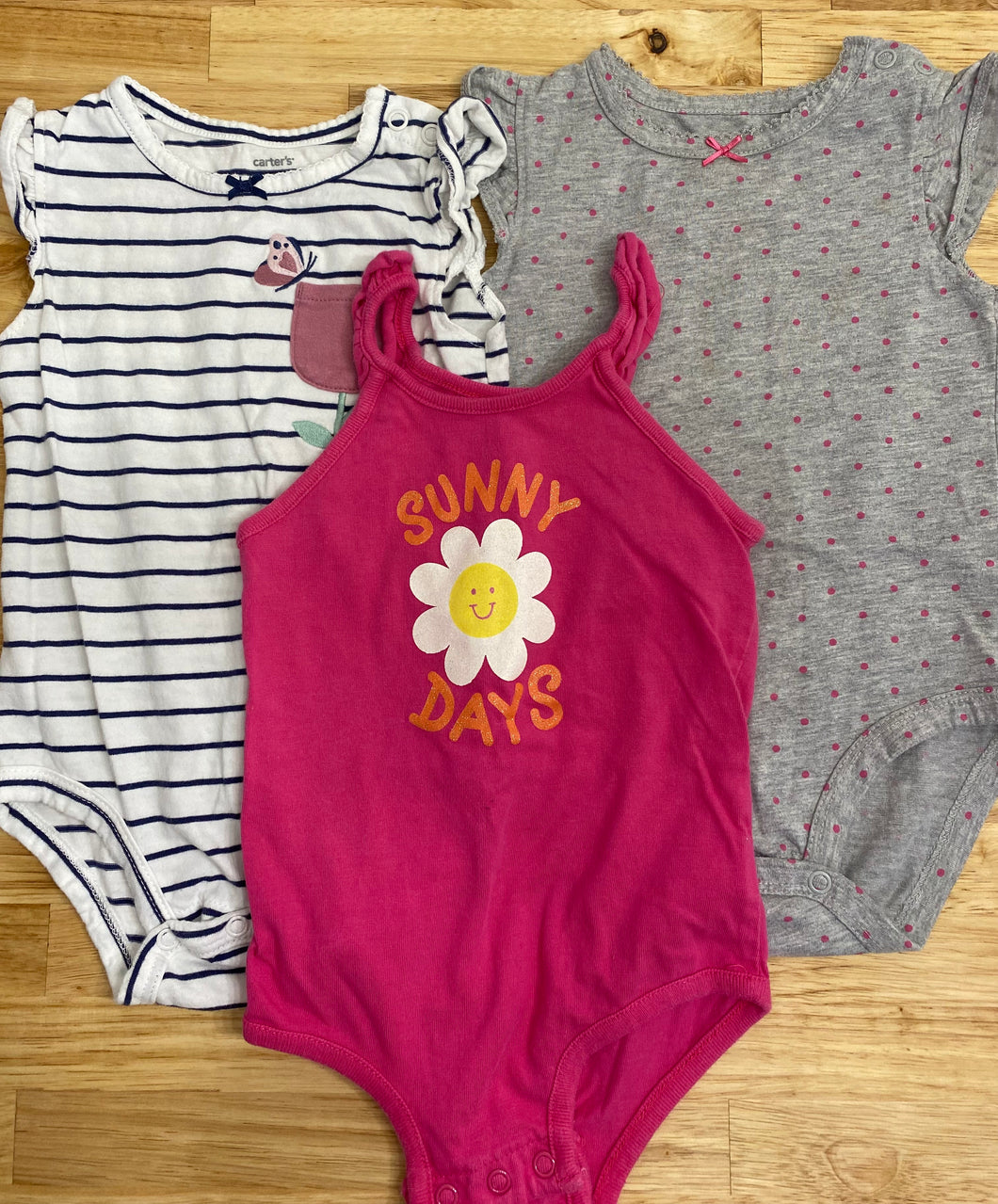 Sleeveless Bodysuits - size 18 Months
