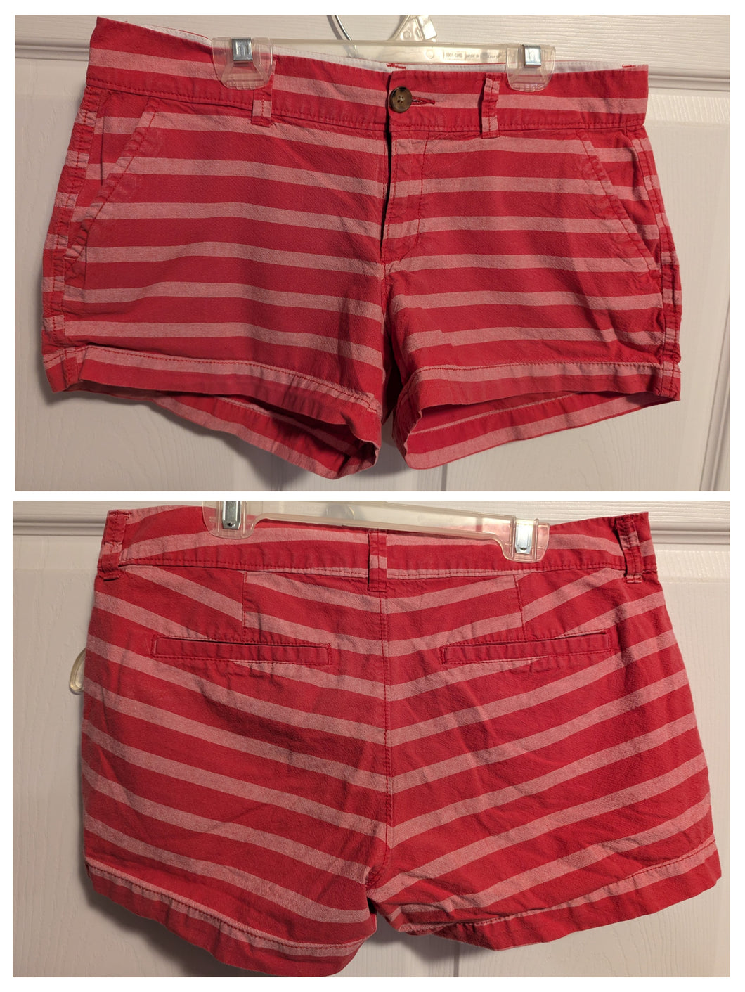 Old Navy shorts Pink stripe, Sz 4 - size Women S (4-6)