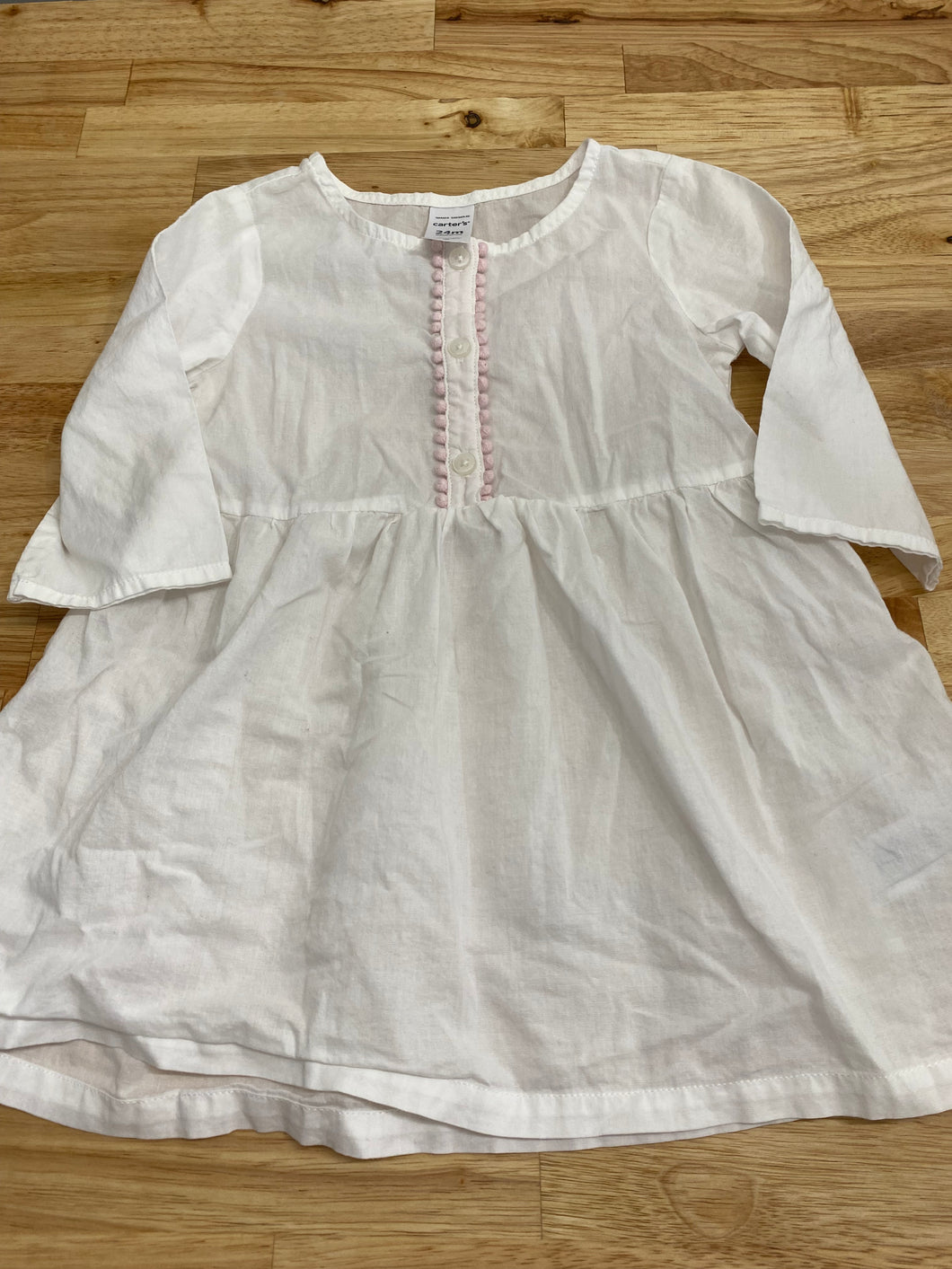 Carters White Dress - size 24 Months