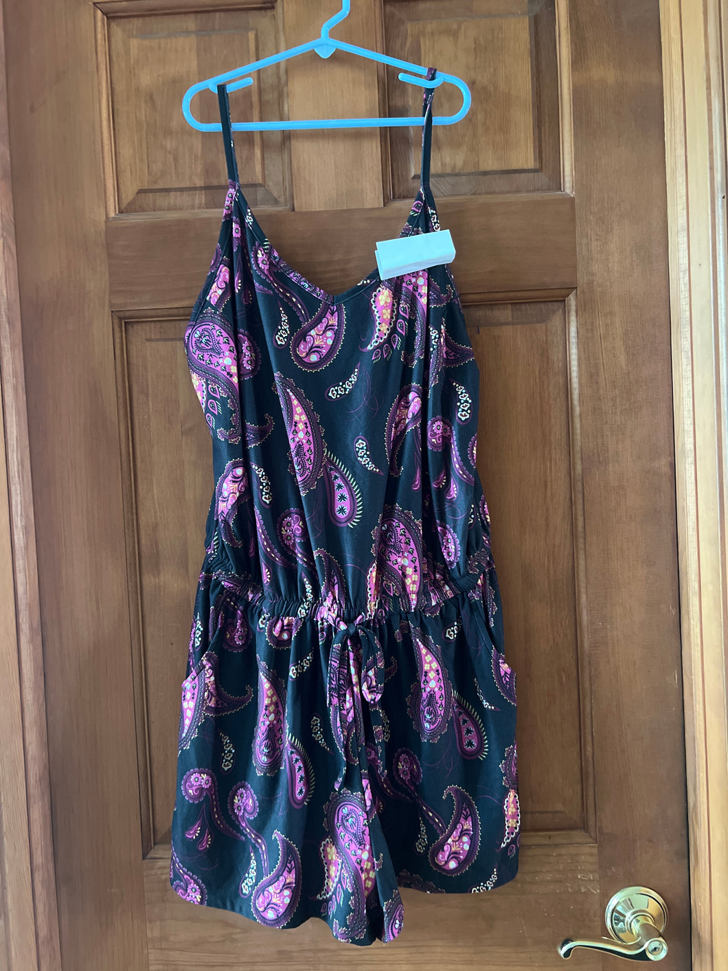 NEW! Black Print Romper Just Be - size Junior Girls M (7-9)