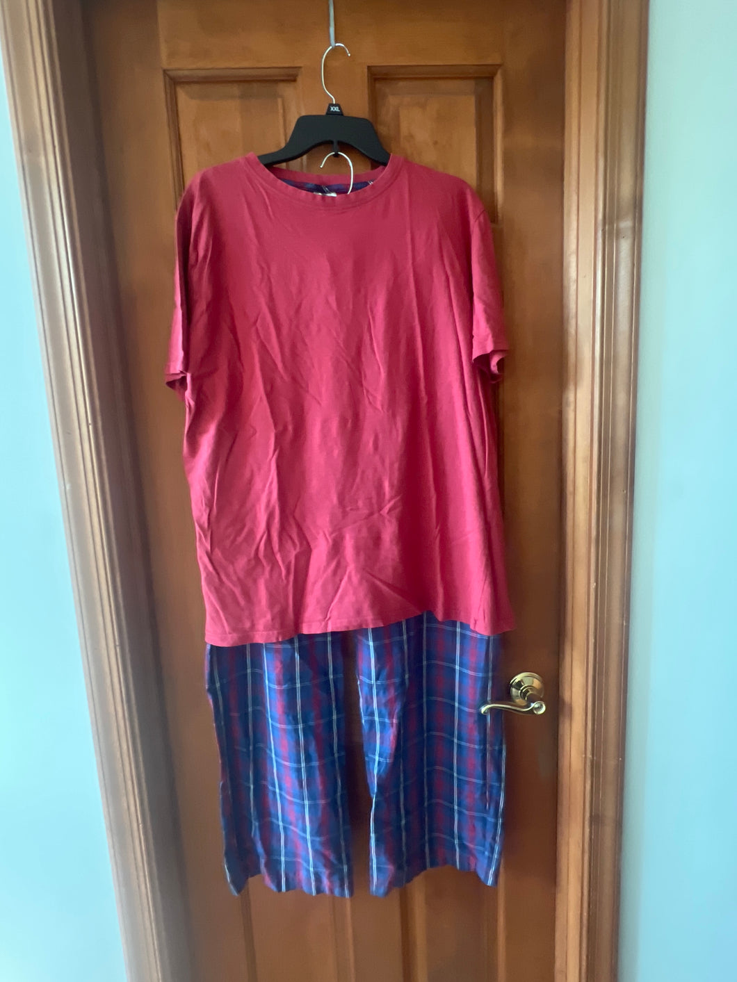 Red/plaid Sleep Set Royal Class - size Mens XL