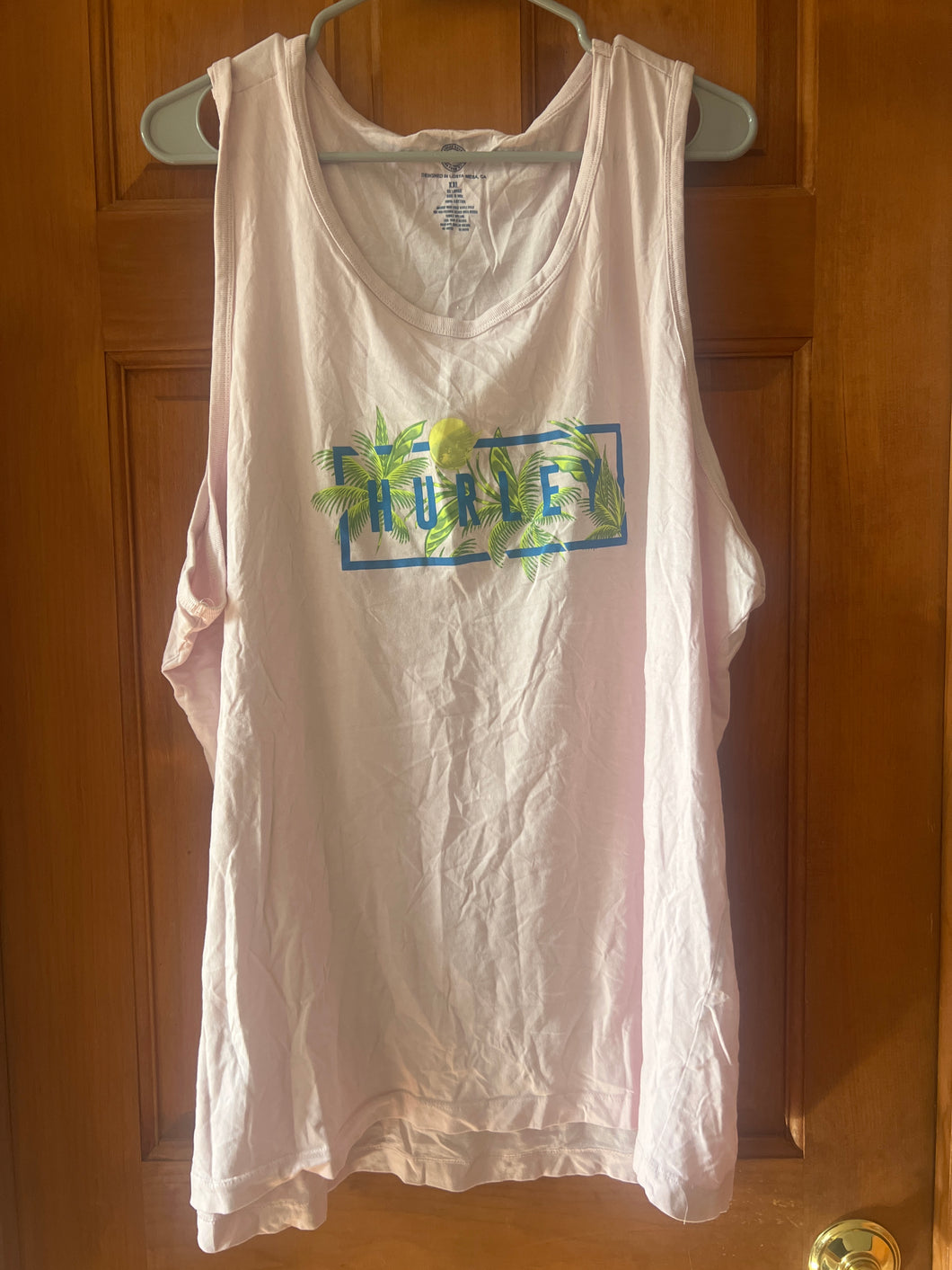 Pink Tank Top Hurley - size Mens XL