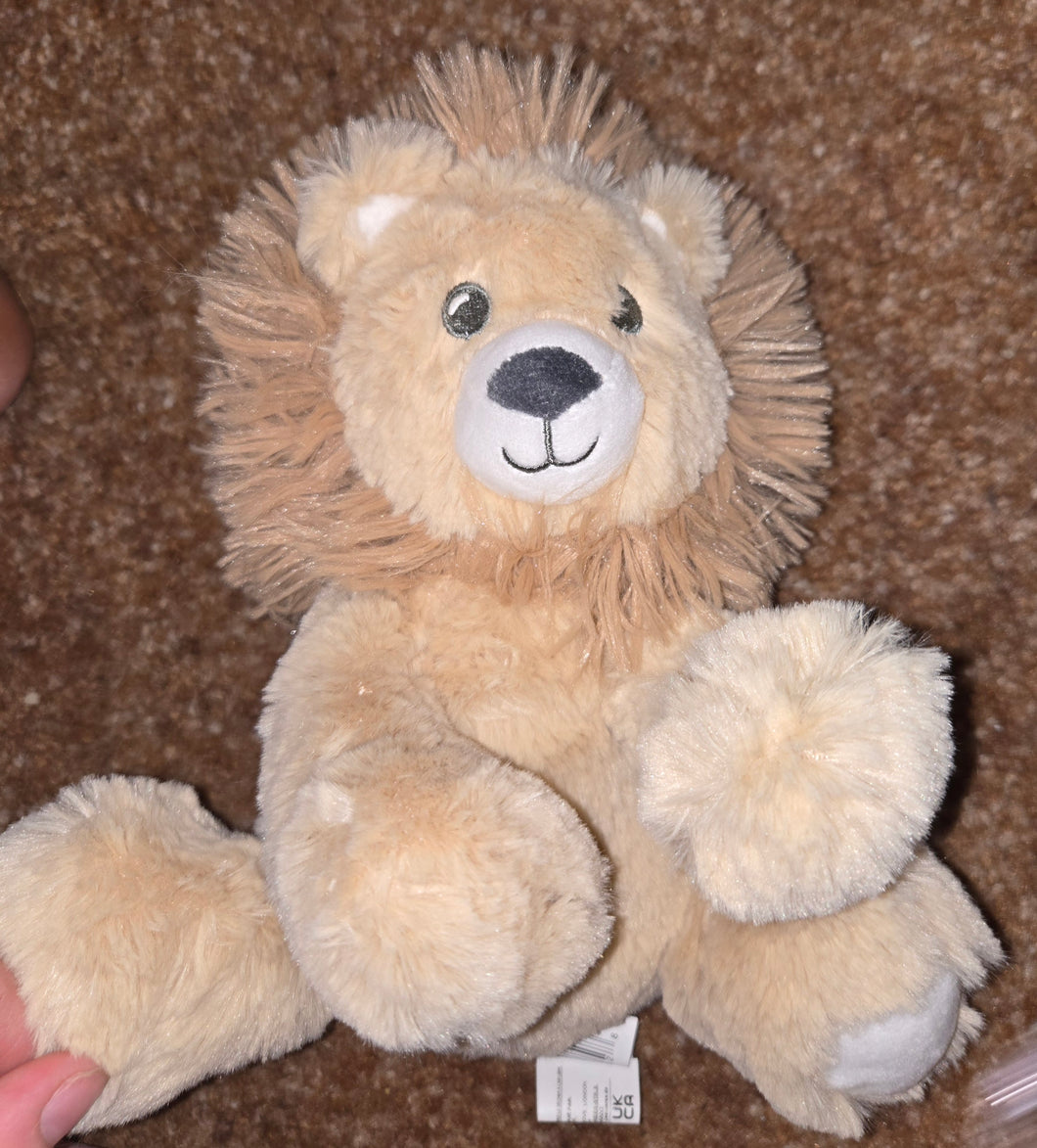 Lion Stuffed Animal with Rattle