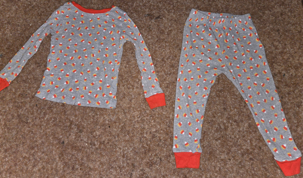 Candy Corn Halloween Pajamas - size 0-3 Months