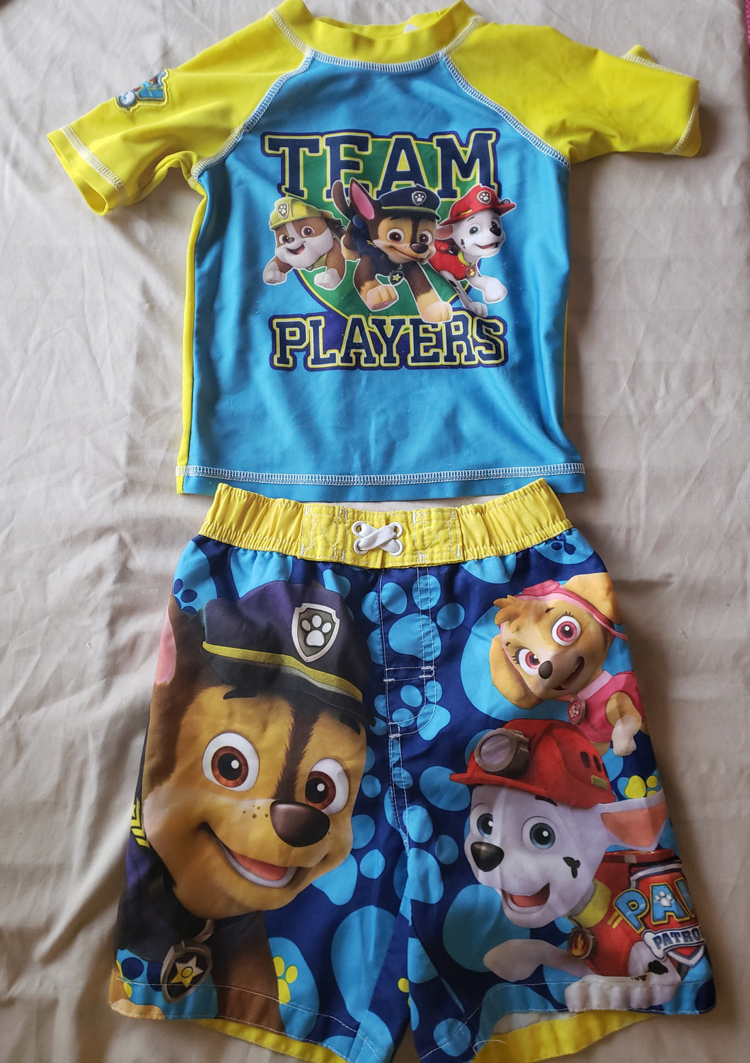 Paw Patrol Swim Set Trunks and Top 3T - size 3T