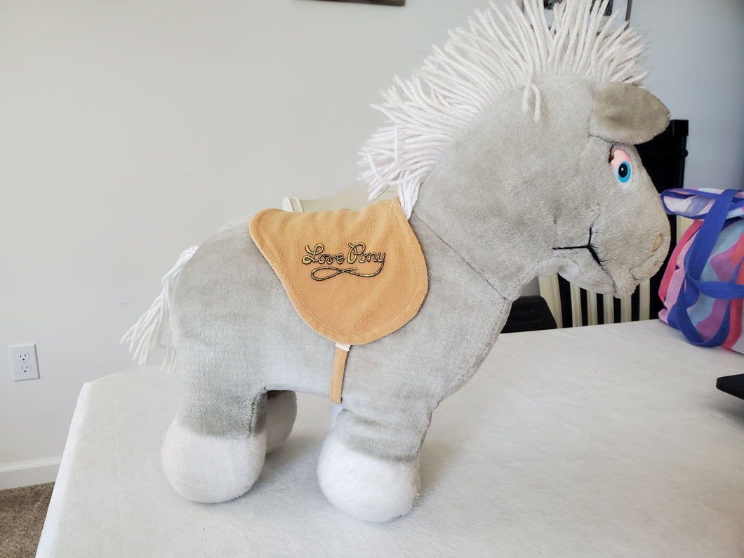 Stuffed Grey Pony