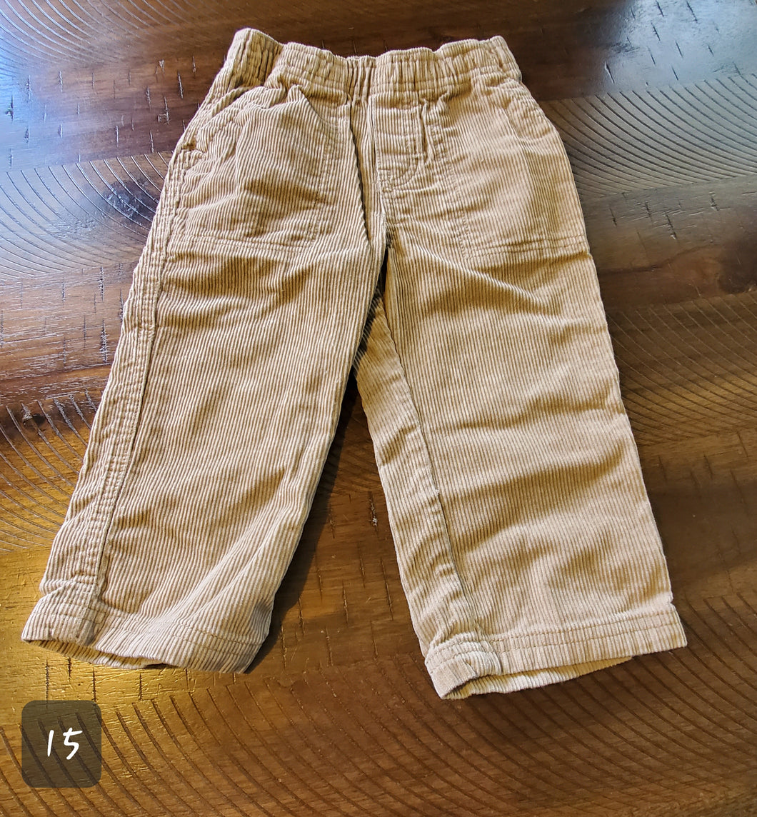 Tough Skins Tan Corduroy - size 18 Months