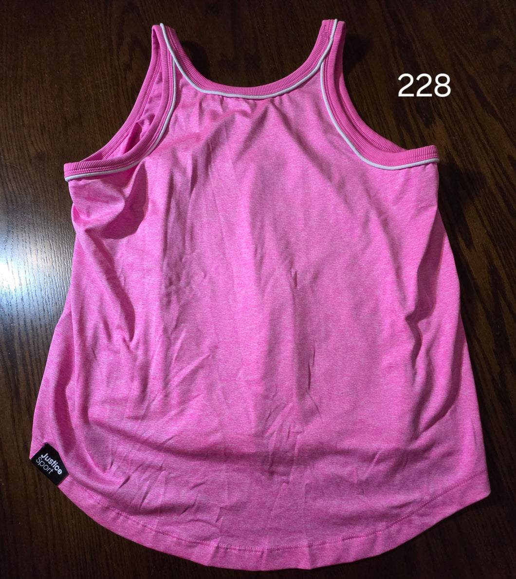 Justice Pink Tank Top - size Kids/Teen 16