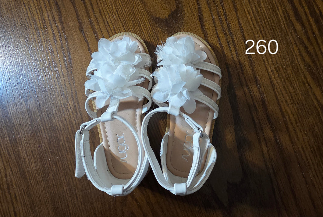 Sugar White Sandles - size Shoes-toddler 9